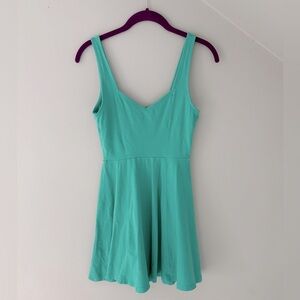 Express Teal dress with zipper in the back, Small